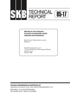 Sealing of rock fractures. A survey of potential useful methods and substances