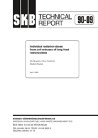 Individual radiation doses from unit releases of long lived radionuclides