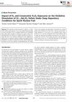 Impact of H2 and Consecutive H2O2 Exposures on the Oxidative Dissolution of (U1-xGdx)O2 Pellets Under Deep Repository Conditions for Spent Nuclear Fuel
