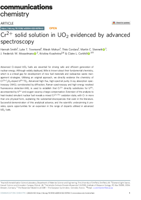 Cr2+ solid solution in UO2 evidenced by advanced spectroscopy