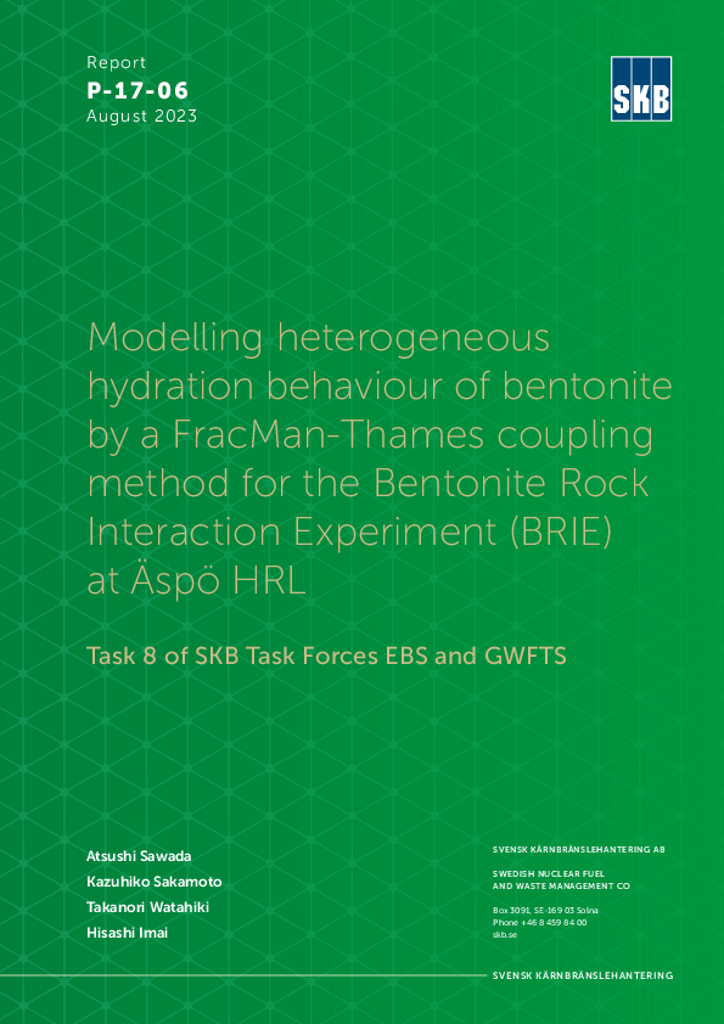 Modelling heterogeneous hydration behaviour of bentonite by a FracMan