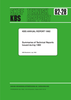 The KBS Annual Report 1982. Summaries of technical reports issued during 1982