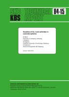 Sorption of Cs, I and actinides in concrete systems